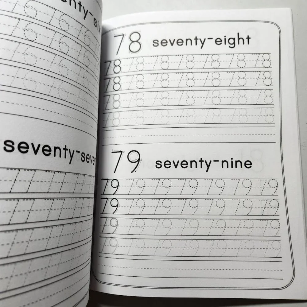 Tracing Numbers 1-100 For Kindergarten Workbook Activity Book Paperback Practice